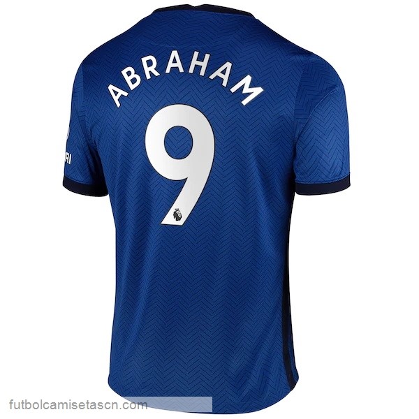 Camiseta Chelsea NO.9 Abraham 1ª 2020/21 Azul